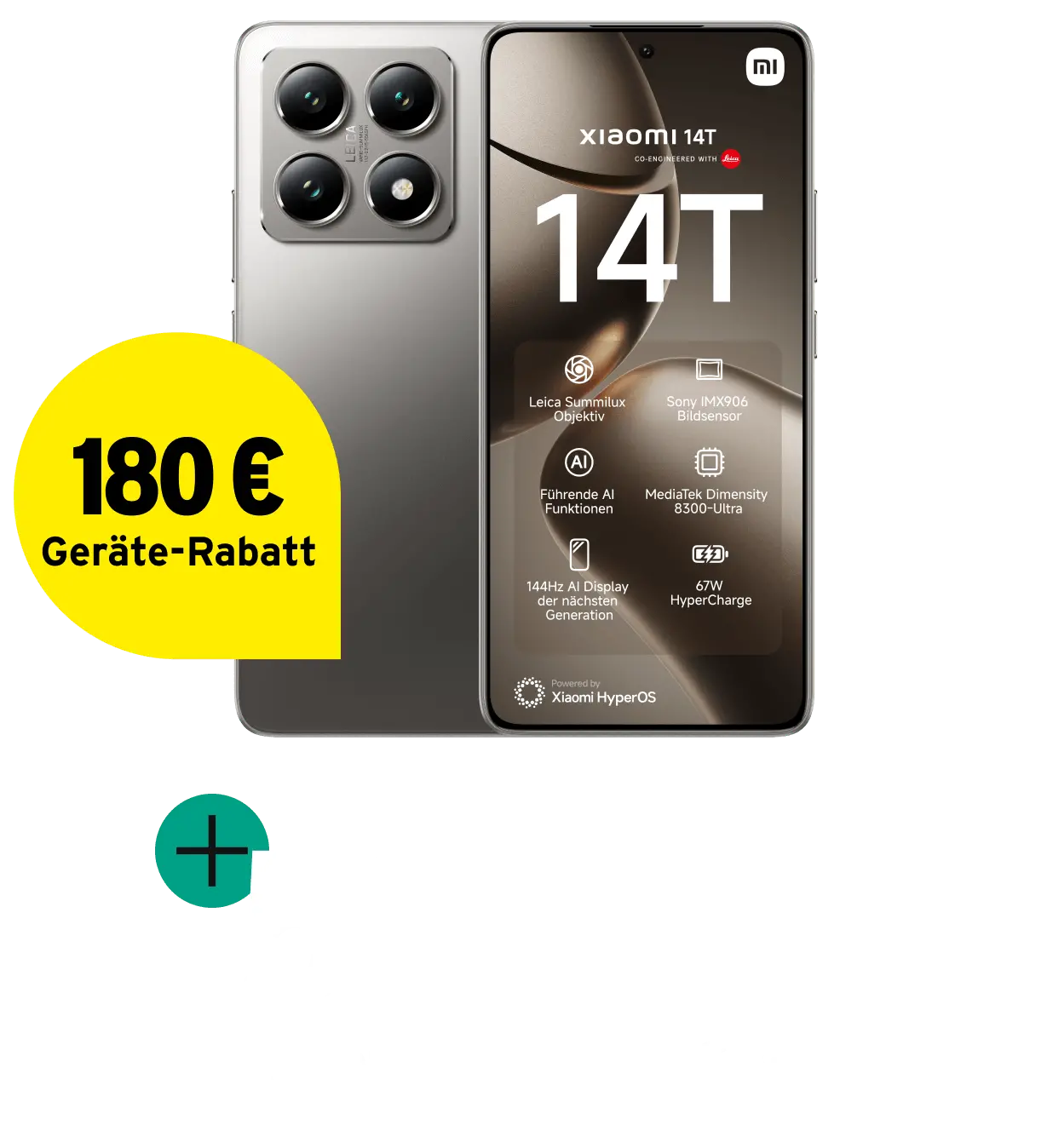 Smartphone mit 216 € Geräte-Rabatt und Allnet Flat M mit 35 GB