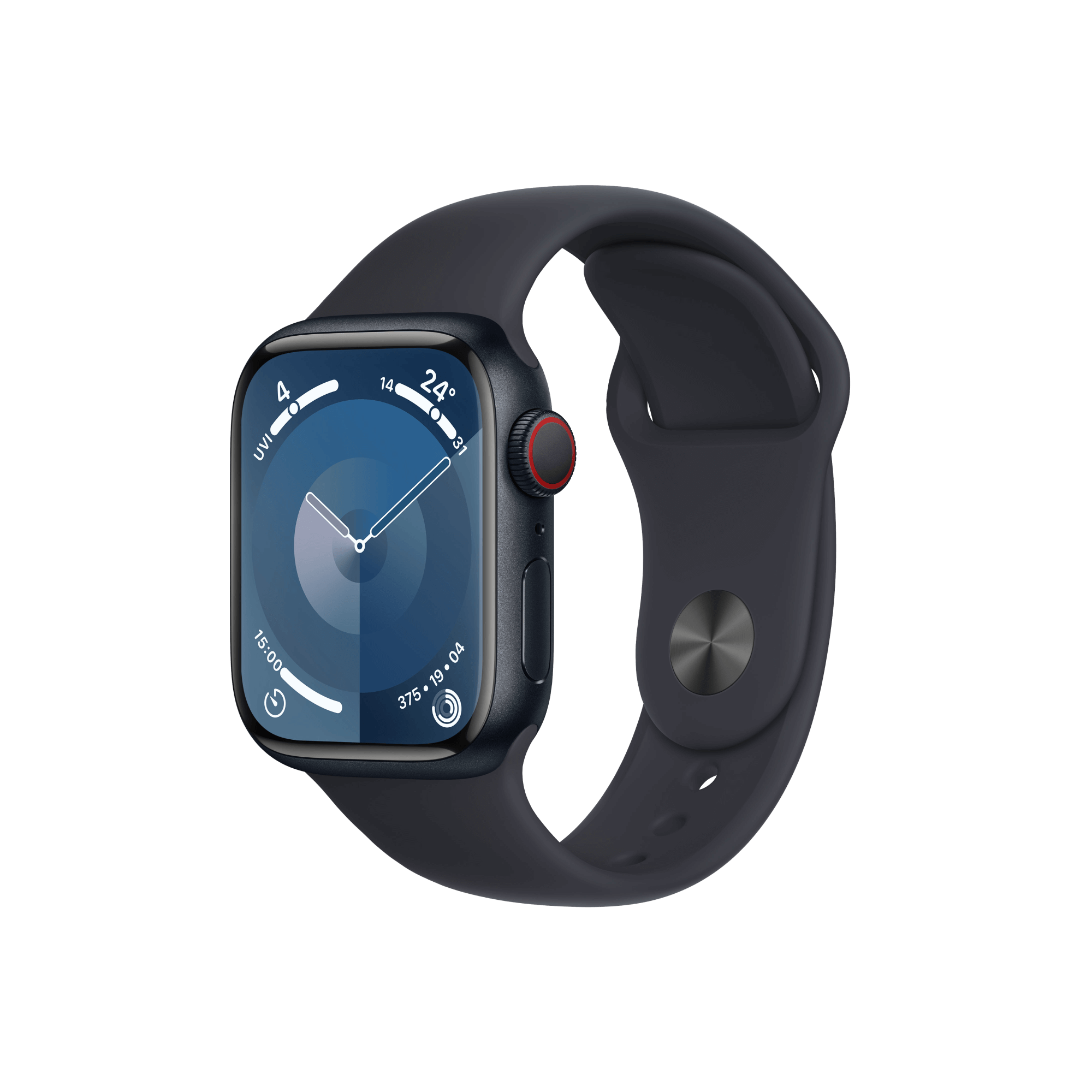 Hi Flex  günstig Kaufen-Apple Watch 9 GPS 41mm Alu mitternacht, Sport mitternacht S/M mit Allnet Flat M Flex mit GB+. Apple Watch 9 GPS 41mm Alu mitternacht, Sport mitternacht S/M mit Allnet Flat M Flex mit GB+ <![CDATA[Unser bisher leistungsstärkster Chip in der Apple Watch. E